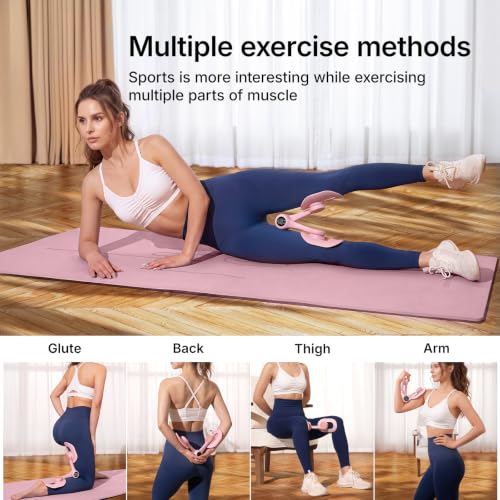 MERACH Pelvic Floor Exercise Devices, Thigh Trainer, Inner Thigh Exerciser - color: Pink