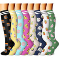 FEYHAY Copper Compression Socks (8 Pairs) 15-20 mmHg Circulation is Best Athletic & Daily for Men & Women, Running, Climbing - color: 12 Colour Mixture, size: Small-Medium