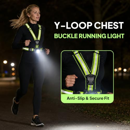 Running Lights For Runners, 550 Lumens, Running Light Vest For Runners