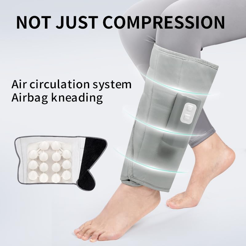 JFT Leg Massager with Heat, Air Compression Kneading for Calf & Arm