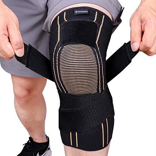 THX4COPPER Sport Compression Knee Brace with Adjustable Strap - size: Medium (Pack of 1)