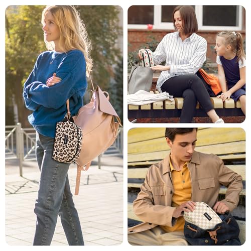 Cerbonny Small Cooler Bag, Freezable Lunch Bag,L Size - color: Brown Leopard - Large