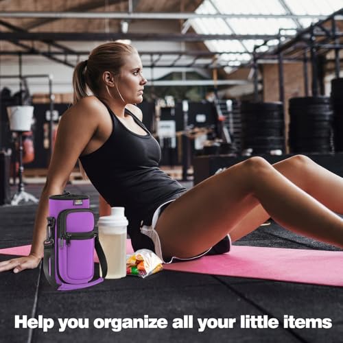 Nuovoware Water Bottle Carrier Bag, 25oz/32oz, Purple - color: Purple, size: 25-32 Ounces - Standard