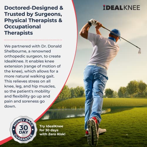 IdealKnee Knee Extension Device Knee Stretcher Knee Rehab Equipment 2 Pads