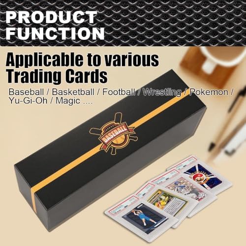PIT66 Graded Cards Holder Container Graded Card Storage Box Holds Card Deck Case Trading Card Sports Card Storage Box Fits PSA, CSG, BGS, CGC, SGC Holds 50-55 Cards black