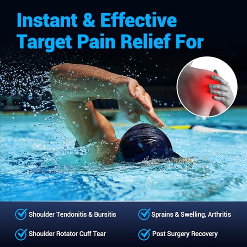 Comfytemp Shoulder Ice Pack Wrap Rotator Cuff Therapy (Large/X-Large) - color: Dark Blue