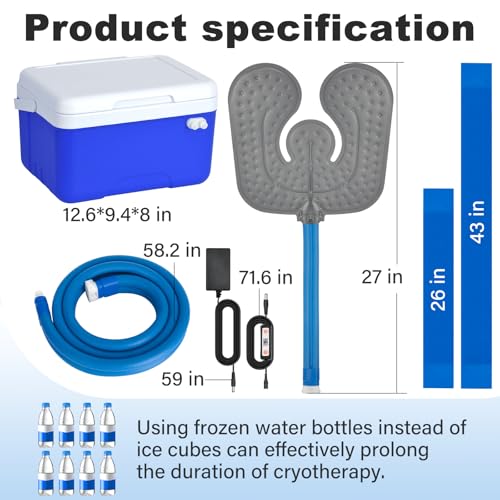 Ice Machine for Knee After Surgery, Cryotherapy System for Knee Pain Relief - size: 9-Quart, style: Joint Pad