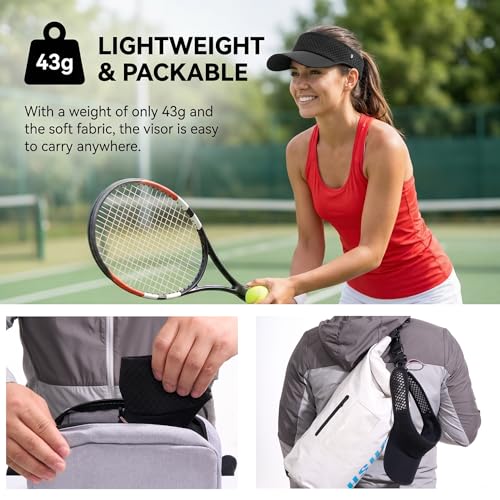 LONGLONG Sports Sun Visor Hat with Non-Slip Toggle Breathable for Women Men - color: Army Green