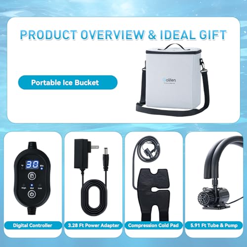 Cold Therapy Machine with Timer & Cold Pad for Knee