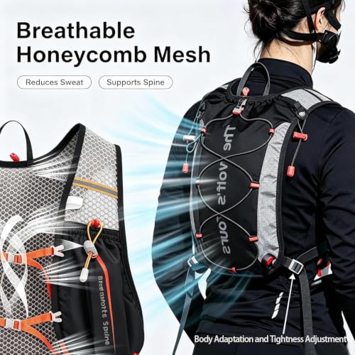 Lightweight Running Hydration Vest 2L Water Bladder for Women Men - color: Blak, size: Vest Only (No Bladder)