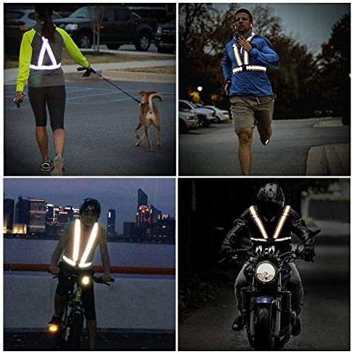 Reflective Vest Running Gear, 2-10Pack High Visible Safety VES - color: 2 x Blue