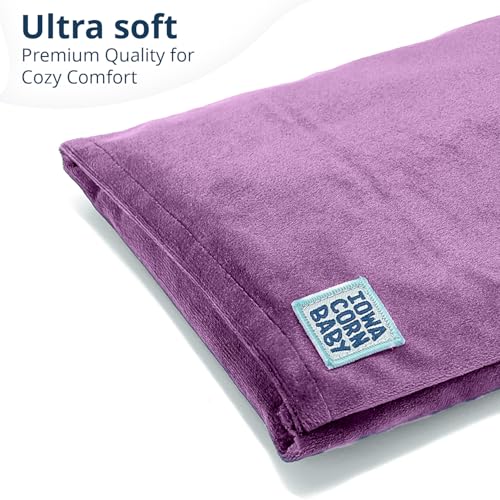 Microwave Heating Pad - Moist Heat Warm Compress for Back, Neck and Cramps - color: Moonlit Lilac