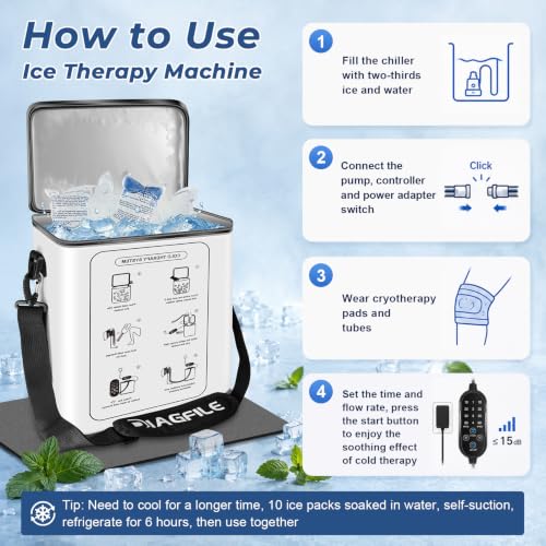 Ice Machine for Knee After Surgery, 12Qt Cold Therapy Machine