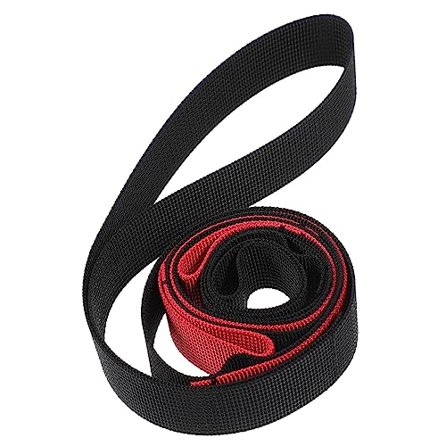 Leg Lifter Strap for Bed and Home Exercise Adjustable Leg Assist Training Belt Mobility Aid for Walking Physical Therapy 40.94 in - color: Red