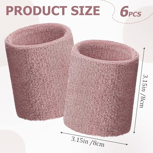 WILLBOND Wrist Sweatbands - color: Dusty Pink