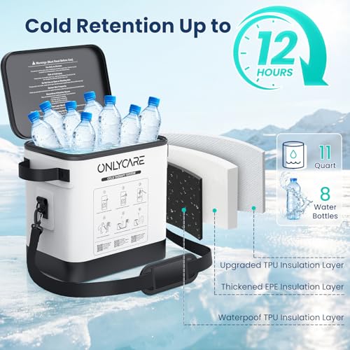 ONLYCARE Cold Therapy Ice Machine 2.0 w/Programmable Timer & Quiet Pump - color: Gray