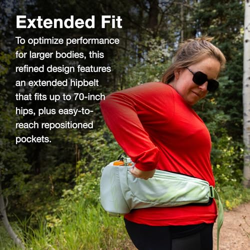 Osprey Tempest 6L Women's Lumbar Hiking Waist Pack - Fanny Pack with Water Bottle Holders - color: Black/Coal Grey, style: 6l (Extended Fit)