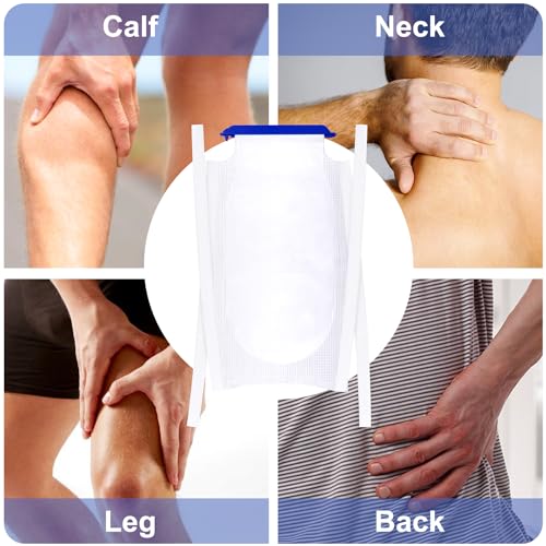 5 Pack Refillable Ice Bags with Clamp Closure 6-1/2 x 14 Reusable Medical ice Packs for Injuries Easy Filling Hospital Icepack with Soft Outer Covering with Leak Proof Closure, Super Soft Inner Layer - size: 5 Pack
