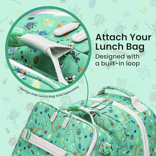 Bentgo Kids Print Durable & Water-Resistant Backpack - color: Bug Buddies, size: Kids Medium