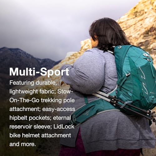 Osprey Tempest 20L Women's Hiking Backpack with Hipbelt, Stealth Black, WXS/S, Extended Fit - color: Stealth Black, size: WXS/S - Extended Fit