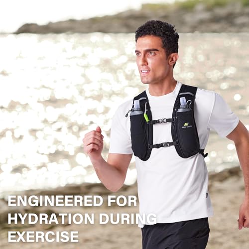 N NEVO RHINO Soft Flask 17oz/500ml, 2PCS TPU Running Water Bottle - color: 2*500ml-White