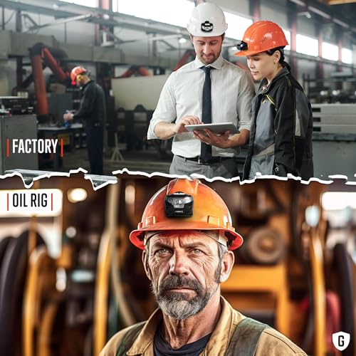 Rechargeable Hard Hat Light - Headlamp for Keeping Hands Free