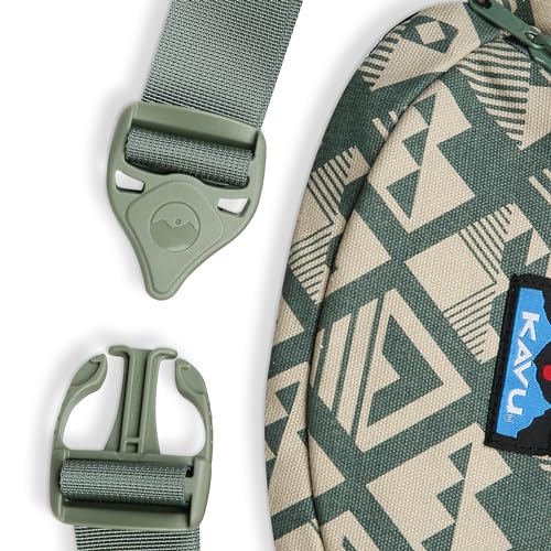 KAVU Canvas Spectator Belt Bag, Cotton Fanny Pack for Travel - color: Argyle Heights