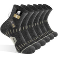 6 Pairs Copper Ankle Compression Socks for Men and Women - color: Dark Grey*6, size: Small-Medium