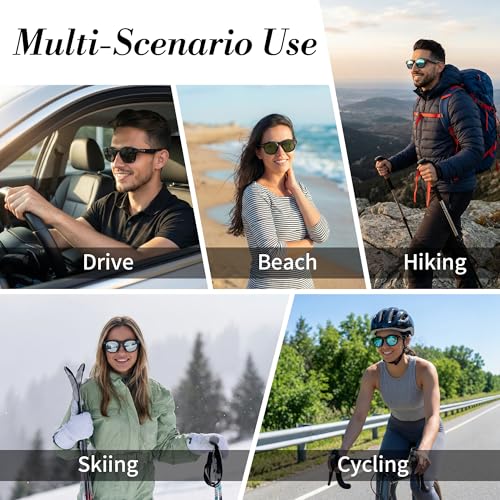 HIBLOKS Polarized Clip-on Compatible with Oakley Meta HSTN Smart Glasses - size: Black+Green+Silver+Blue