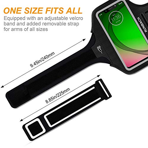Armband for Motorola Moto G Series/G Power/G Play/Signature/Fusion/Razr/Edge Series (Black)