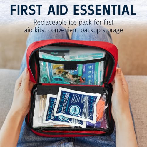 General Medi Instant Ice Cold Pack (4”x 5.5”) – 25 Packs Disposable Cold Therapy Ice Packs for Pain Relief, Swelling, Inflammation, Sprains, Toothache – for Athletes & Outdoor Activities - size: 25 Count (Pack of 1)