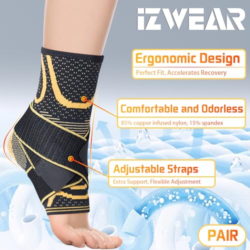 Ankle Brace with Straps (PAIR) - size: X-Large