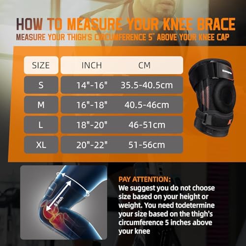 2-in-1 Knee Brace with Patella Strap for Running, Sports & Recovery