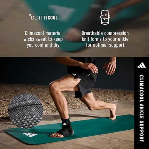 adidas Aeroready Ergonomic Compression Sleeve for Ankle, Elbow or Knee - size: Medium, style: Ankle Support