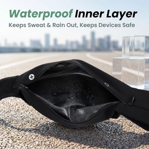 Running Fanny Pack, Running Belt for Phone Water Resistant Nylon