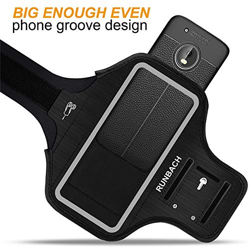 Armband for Motorola Moto G Series/G Power/G Play/Signature/Fusion/Razr/Edge Series (Black)