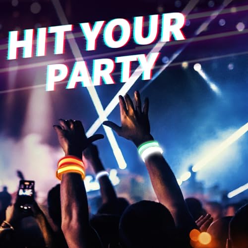 Dilabnba LED Glow Bracelets, Light Up Party Arm Band Bracelets, Halloween Christmas Glow in The Dark Bracelets for Concerts Festivals Game Prizes Sports Rave Accessories - 6PCS - size: Small