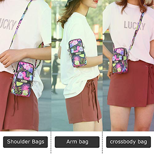 Sports Armband Outdoor Sweat-Proof Running Armbag Cross-Body Shoulder Casual Wallet Purse Gym Fitness Cell Phone Bag Key Holder for iPhone 13 Pro/ 12 Pro/Xs Max/Xr,Galaxy S10 Plus, P30 Pro (#22) - color: #22