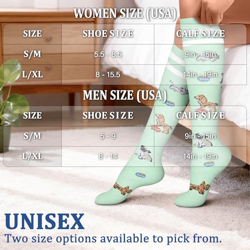 FEYHAY Copper Compression Socks (3 Pairs) 15-20 mmHg Circulation is Best Athletic & Daily for Men & Women, Running, Climbing - color: 28 Pattern 1, size: Large-X-Large