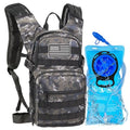 Tactical Hydration Backpack 2L Water Bladder - Lightweight Durable Pack for Hiking, Running, Outdoor Adventures, Adjustable Straps & Leak-Proof Design - color: Urban Digital Camo