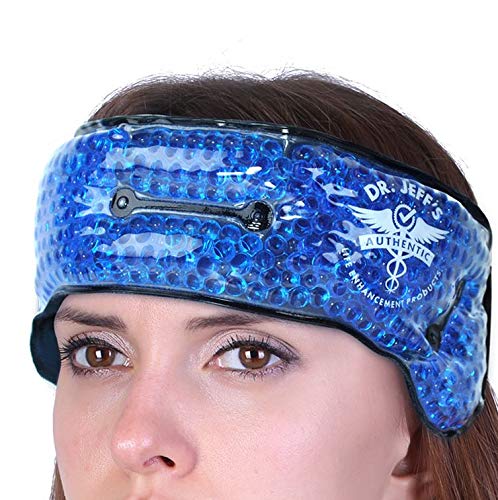 Headache Ice Pack for Migraine, Sinus, Dental Pain, TMJ Relief | Cooling Gel Eye Mask | Medical Grade Hot Cold Pack | Soft Plush Pain Relief Gel Headache Headband | Heatable Neck Wrap + Warm Compress - style: Head, Face, Jaw, Neck, Sinus Hot and Cold Ice
