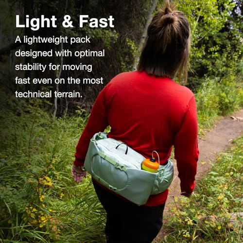 Osprey Tempest 6L Women's Lumbar Hiking Waist Pack - Fanny Pack with Water Bottle Holders - color: Black/Coal Grey, style: 6l (Extended Fit)