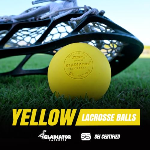 Gladiator Lacrosse Official Lacrosse Game Balls - color: Yellow