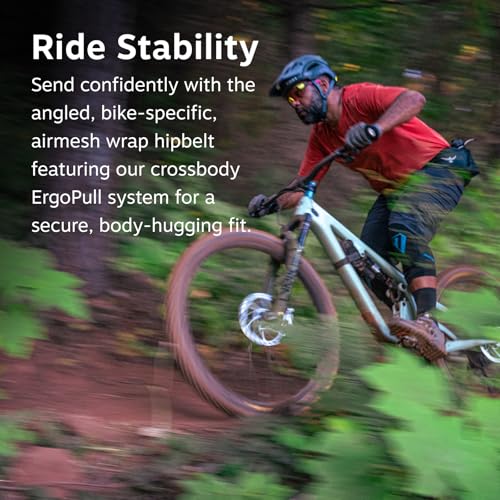 Osprey Savu Biking Waist Pack for Men & Women - Mountain Bike Fanny Pack with Bottle Pockets - Hydration Bag - color: Pediment Grey Dust Print, style: 5l - Extended Fit
