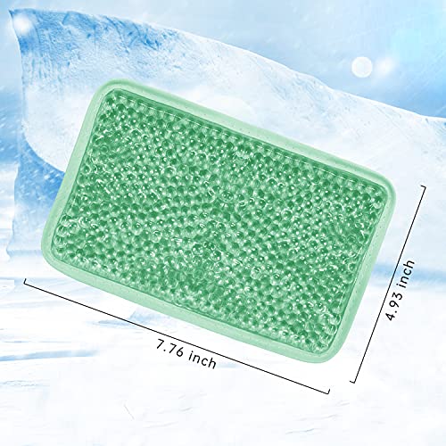 Gel Ice Pack for Injuries Ice Bag with Strap-1 Pack Reusable Hot Cold Pack - color: Green-1 Pack