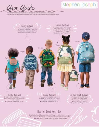 Stephen Joseph Little Sidekick Backpack, Toddler Backpack for Little Kids, Daycare and Preschool, Lion - color: Orange