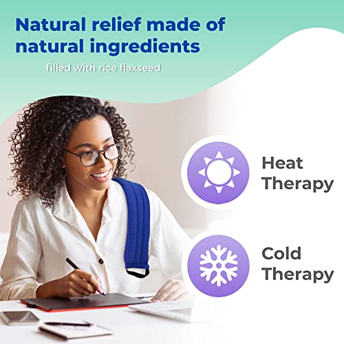 MHP Microwavable Heating Pad for Back-Most Heat Pack for Pain Relief - style: Blue