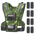 APEXUP Weighted Vest Men, Adjustable Weight Vest for Running - color: Green Digi Camo, size: With Weights-20lbs