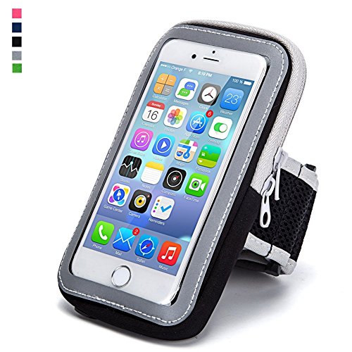 Running Phone Holder Sports Armband Cell Phone Arm Band Bag Case for Google Pixel 9a 8a 7a 6a Pixel 10 9 8 7 6 iPhone 17 16 15 Pro 14 Plus 13 12 11 Galaxy S25 S24 Plus S23 S22 S21 FE S20 A15 (Black) - color: Black