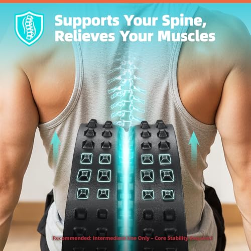 GymCope 10in Back Roller, Foam Roller for Exercise, Spine-Safe Groove